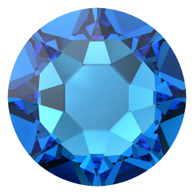 Swarovski Hotfix Flat Back Crystals (2000, 2038 & 2078) Capri Blue - Bluestreak Crystals