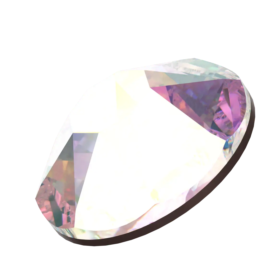 Serinity Flat Back Crystals Non Hotfix (2000, 2058 & 2088) Crystal AB - Bluestreak Crystals