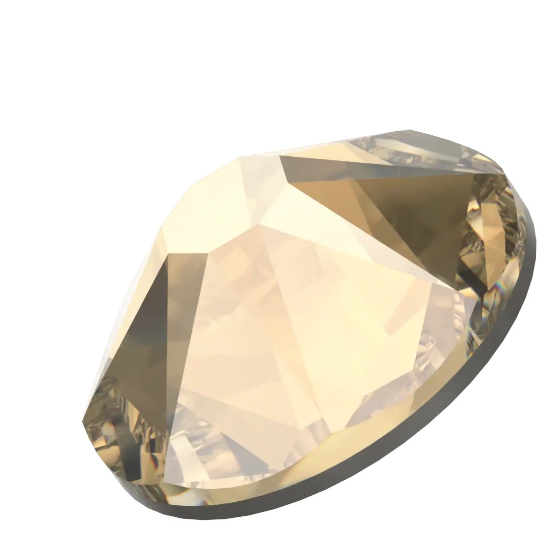 Swarovski Flat Back Crystals Non Hotfix (2000, 2058 & 2088) Crystal Golden Shadow - Bluestreak Crystals