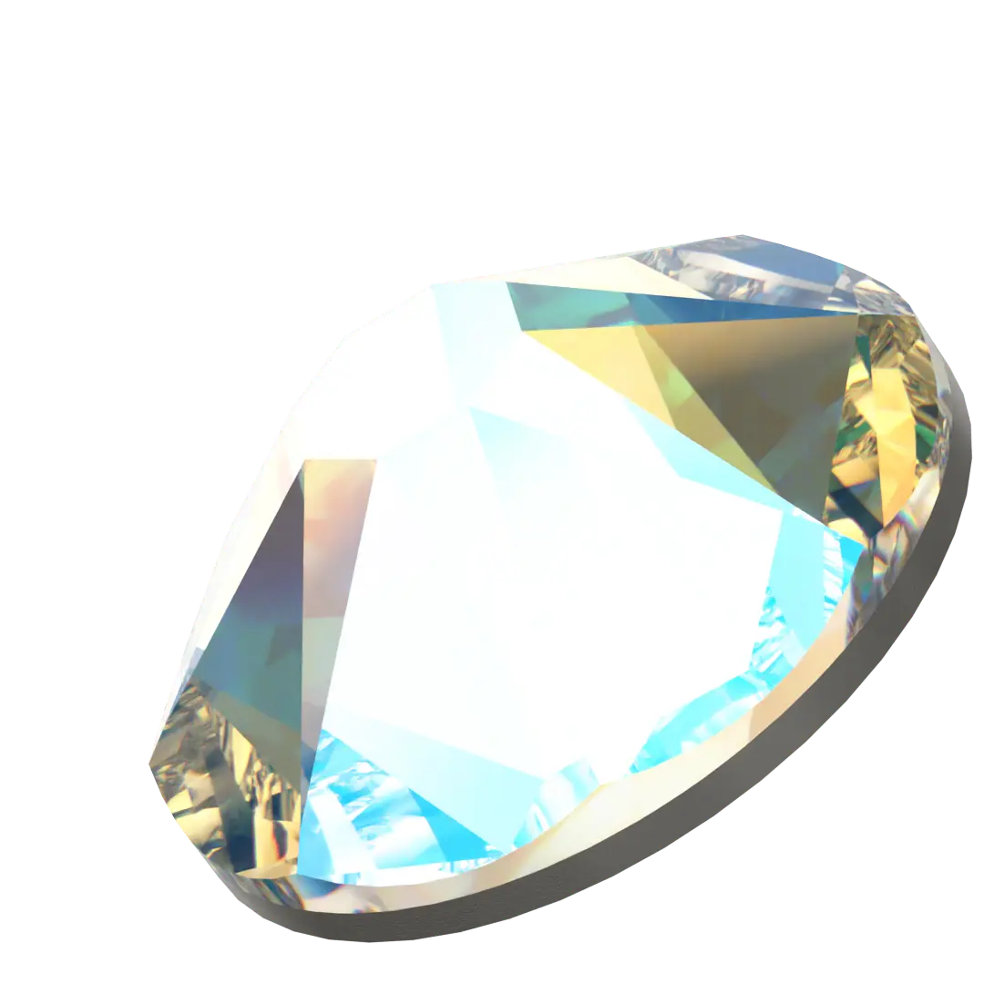 Swarovski Flat Back Crystals Non Hotfix (2000, 2058 & 2088) Crystal Shimmer - Bluestreak Crystals