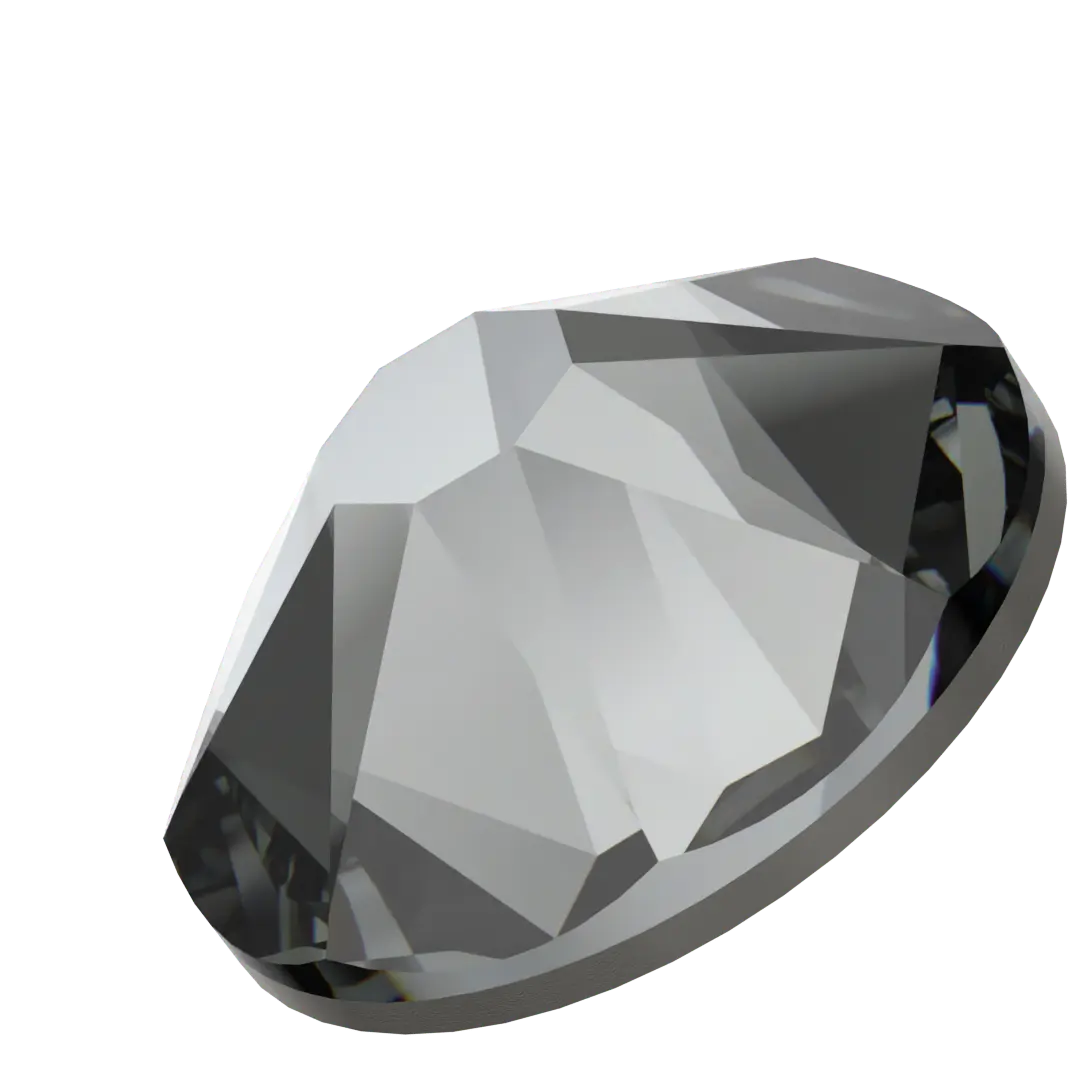 Serinity Flat Back Crystals Non Hotfix (2000, 2058 & 2088) Crystal Silver Night - Bluestreak Crystals