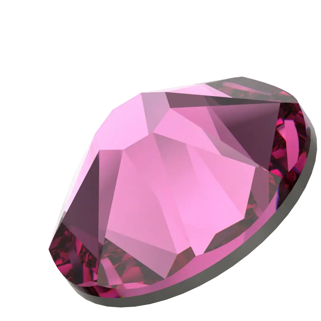 Serinity Flat Back Crystals Non Hotfix (2000, 2058 & 2088) Fuchsia - Bluestreak Crystals