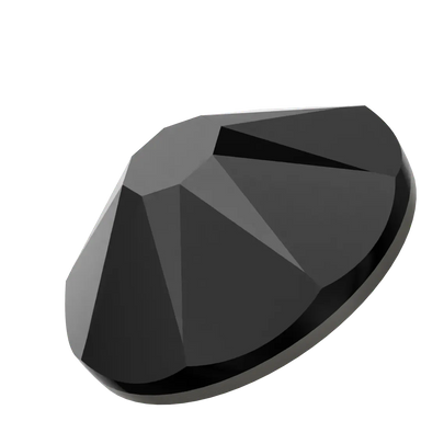Swarovski Flat Back Crystals Non Hotfix (2000, 2058 & 2088) Jet FOILED - Bluestreak Crystals