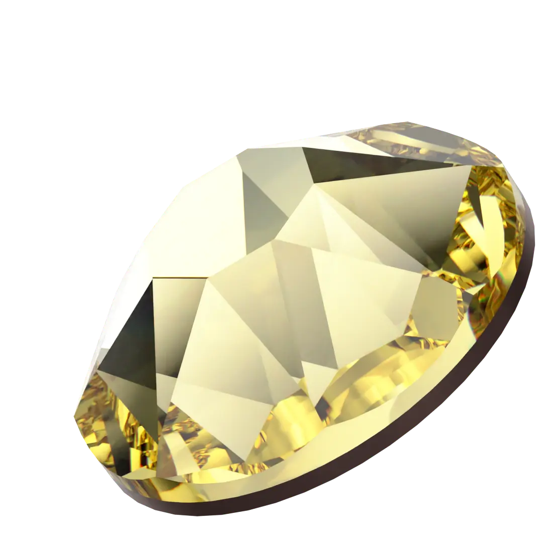 Swarovski Flat Back Crystals Non Hotfix (2000, 2058 & 2088) Jonquil - Bluestreak Crystals