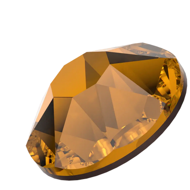Swarovski Flat Back Crystals Non Hotfix (2000, 2058 & 2088) Light Amber - Bluestreak Crystals