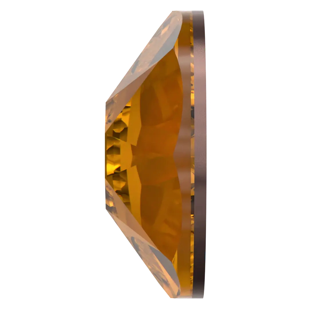 Swarovski Flat Back Crystals Non Hotfix (2000, 2058 & 2088) Light Amber - Bluestreak Crystals