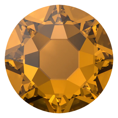 Swarovski Flat Back Crystals Non Hotfix (2000, 2058 & 2088) Light Amber - Bluestreak Crystals