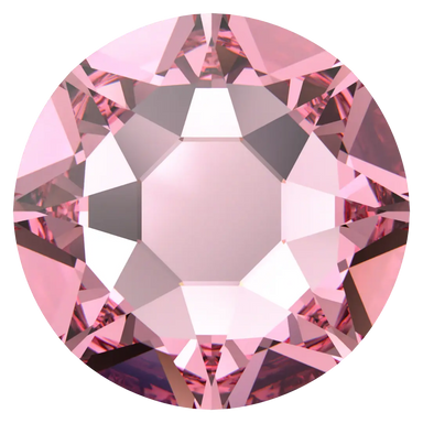 Swarovski Flat Back Crystals Non Hotfix (2000, 2058 & 2088) Light Rose - Bluestreak Crystals