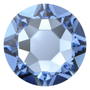 Swarovski Flat Back Crystals Non Hotfix (2000, 2058 & 2088) Light Sapphire - Bluestreak Crystals