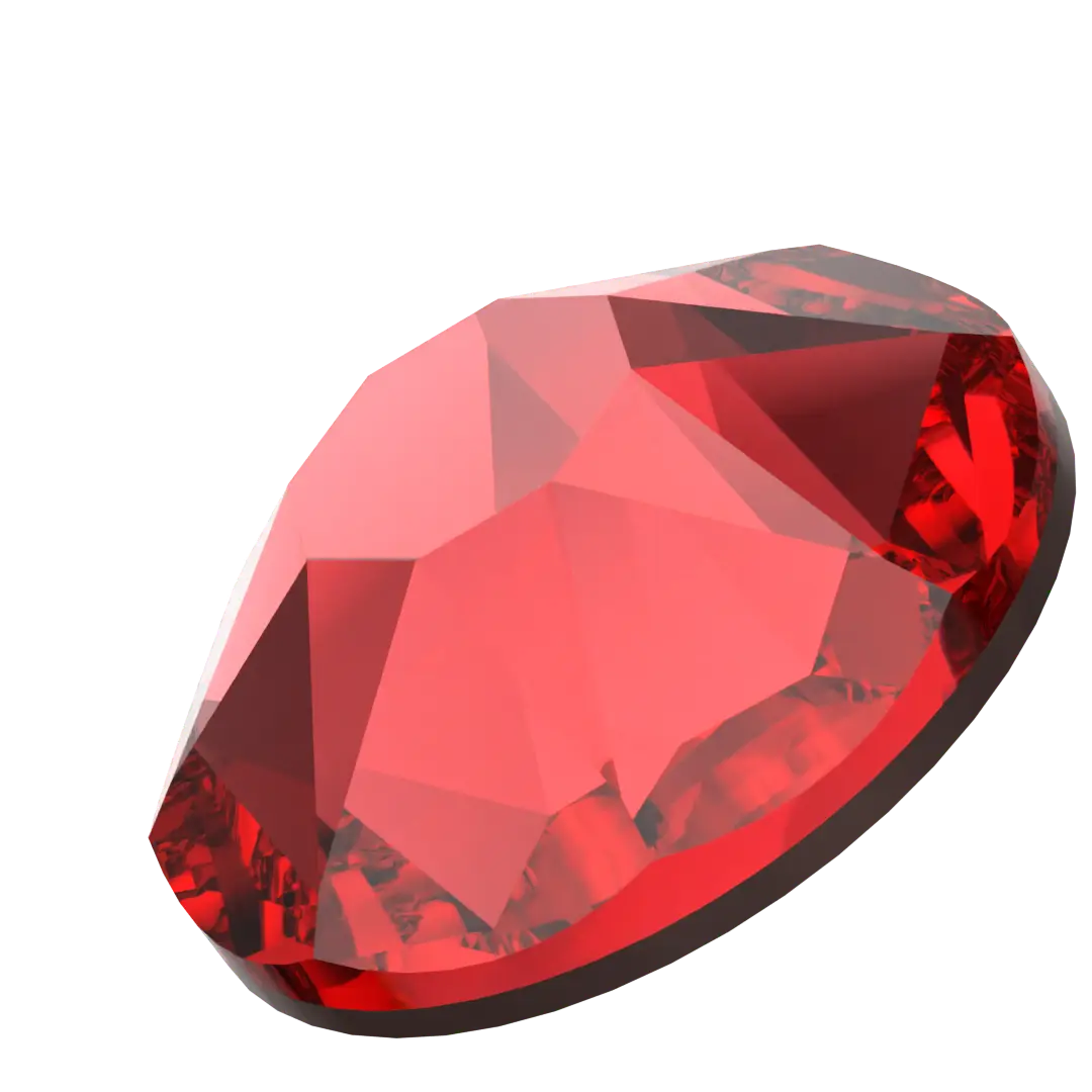 Serinity Flat Back Crystals Non Hotfix (2000, 2058 & 2088) Light Siam - Bluestreak Crystals