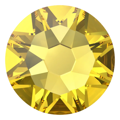 Swarovski Flat Back Crystals Non Hotfix (2000, 2058 & 2088) Light Topaz - Bluestreak Crystals