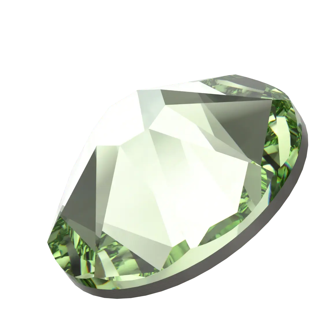 Swarovski Flat Back Crystals Non Hotfix (2000, 2058 & 2088) Peridot - Bluestreak Crystals