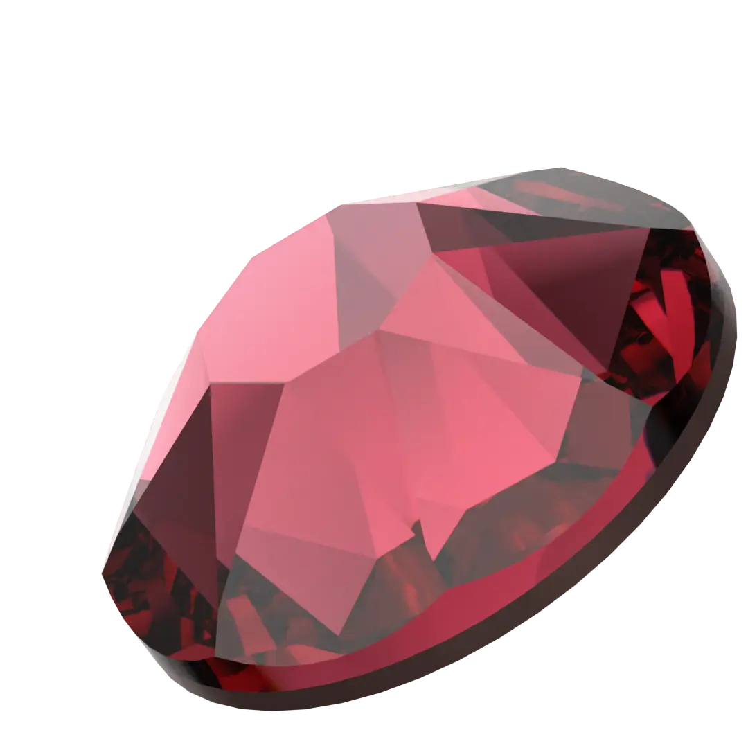 Swarovski Flat Back Crystals Non Hotfix (2000, 2058 & 2088) Ruby - Bluestreak Crystals