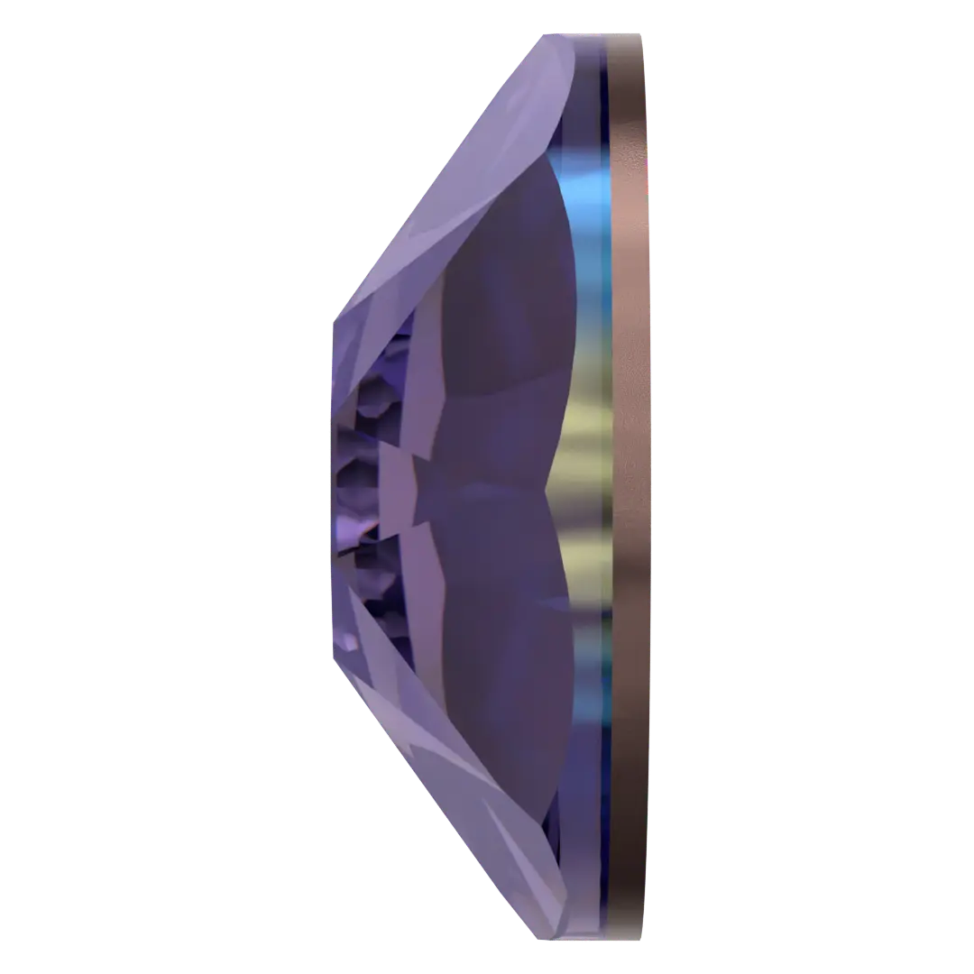 Swarovski Hotfix Flat Back Crystals (2000, 2038 & 2078) Tanzanite Shimmer - Bluestreak Crystals