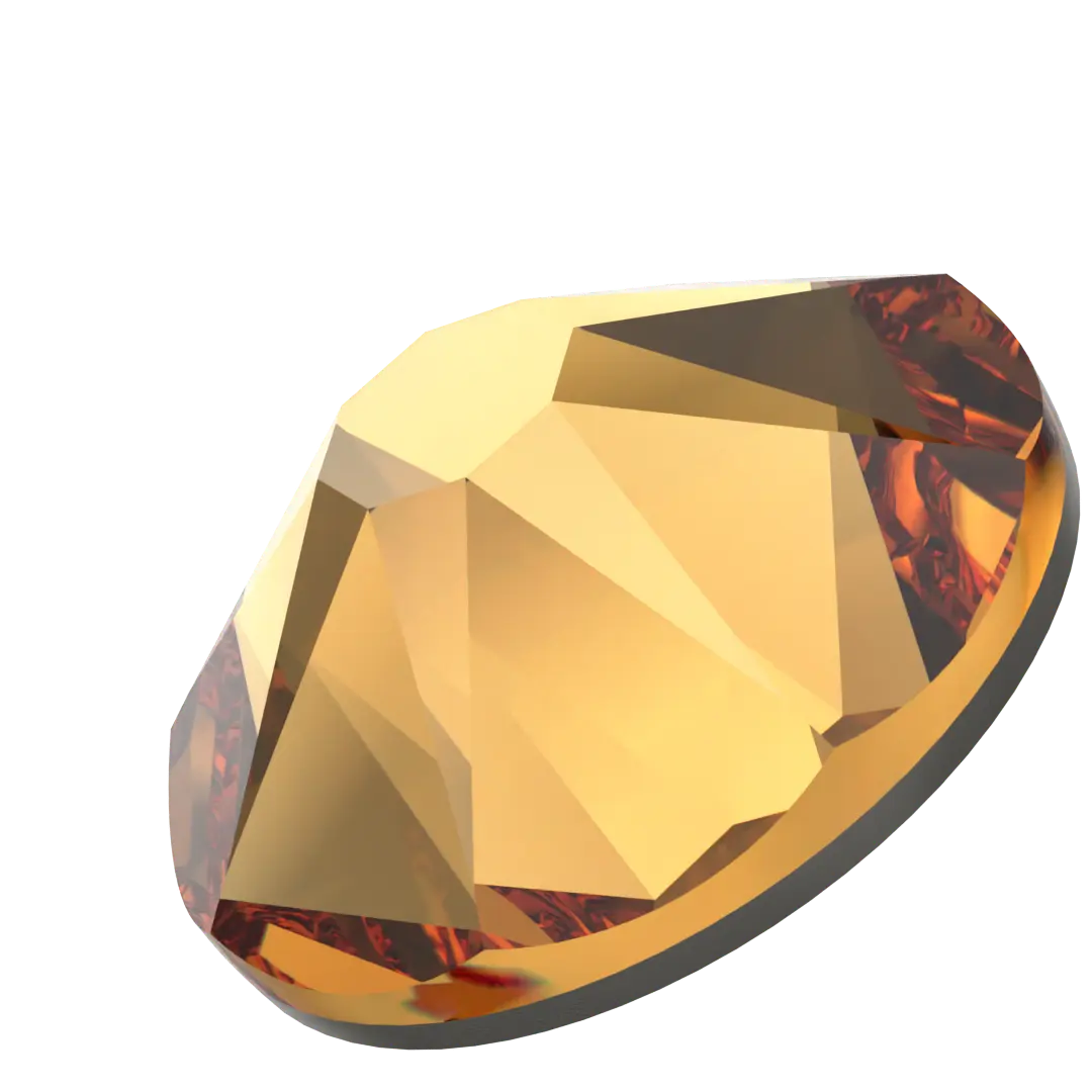 Swarovski Flat Back Crystals Non Hotfix (2000, 2058 & 2088) Topaz - Bluestreak Crystals