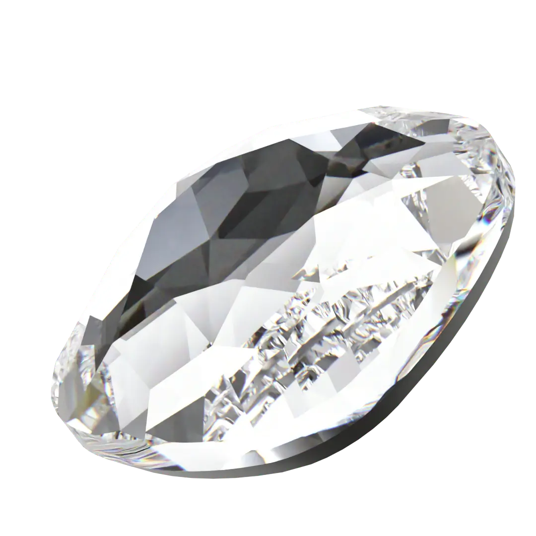 Swarovski Flat Back Crystals Non Hotfix Cushion (2471) Crystal - Bluestreak Crystals