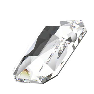 Swarovski Flat Back Crystals Non Hotfix Emerald Cut (2602) Crystal - Bluestreak Crystals