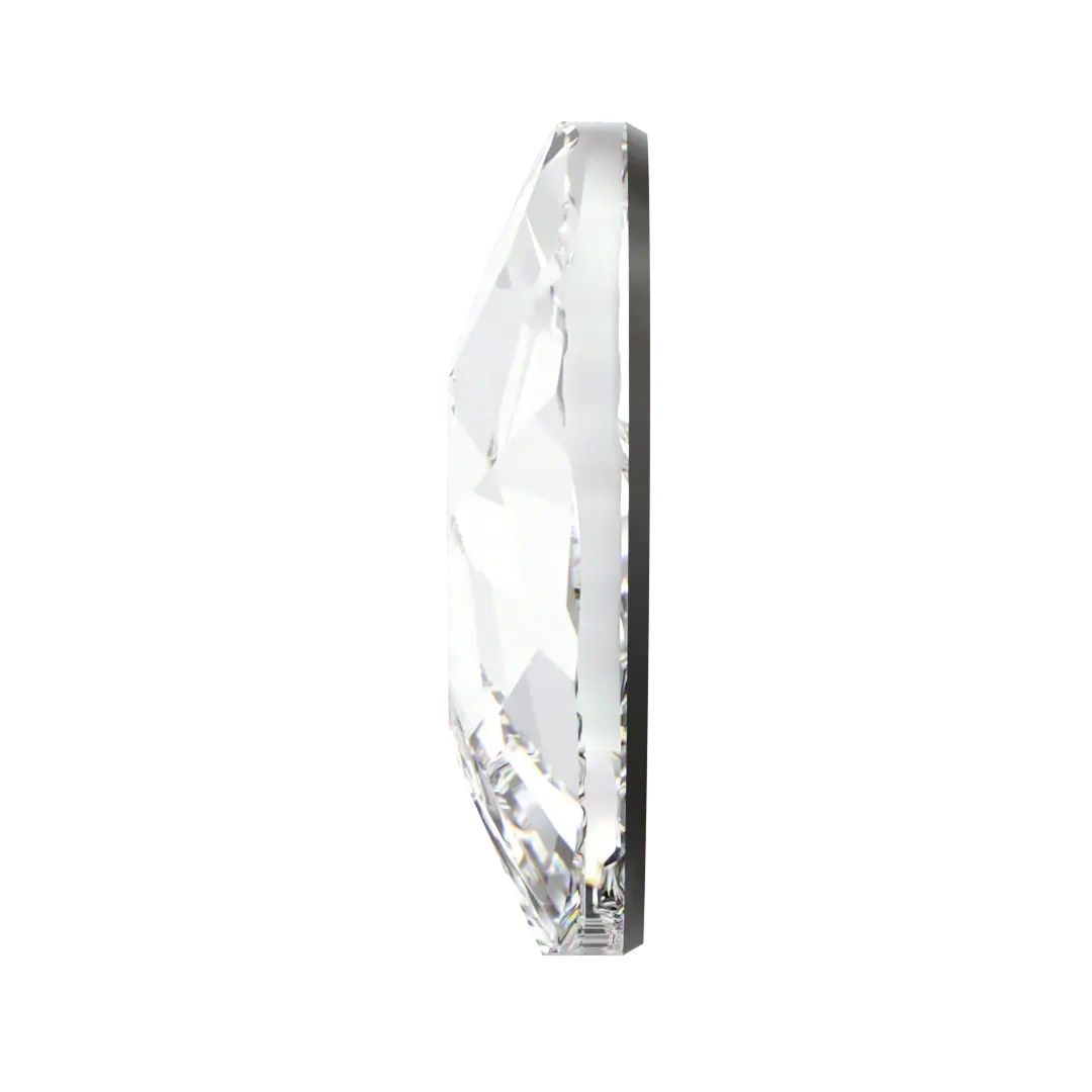 Swarovski Flat Back Crystals Non Hotfix Heart (2808) Crystal - Bluestreak Crystals