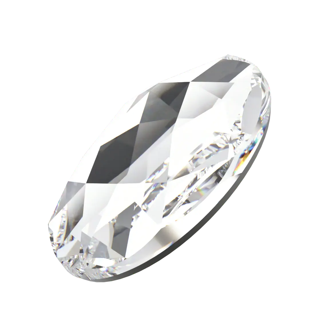 Swarovski Flat Back Crystals Non Hotfix Oval (2603) Crystal - Bluestreak Crystals