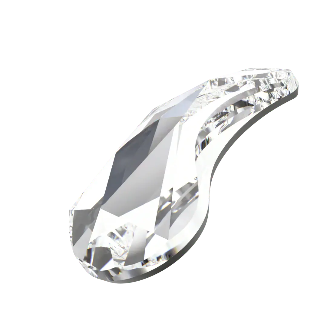 Serinity Flat Back Crystals Non Hotfix Paisley X (2364) Crystal - Bluestreak Crystals