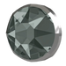 Swarovski Hotfix Flat Back Crystals Rimmed (2078/I) Black Diamond & Crystal Light Chrome - Bluestreak Crystals