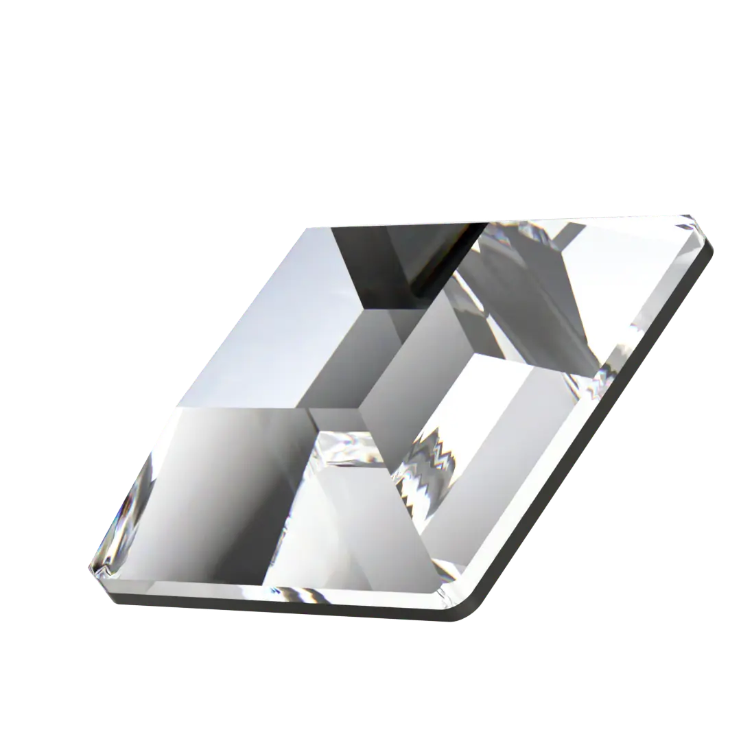 Swarovski Flat Back Crystals Non Hotfix Square (2400) Crystal - Bluestreak Crystals