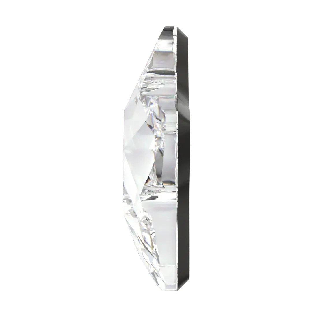 Swarovski Flat Back Crystals Non Hotfix Star Flower (2754) Crystal - Bluestreak Crystals