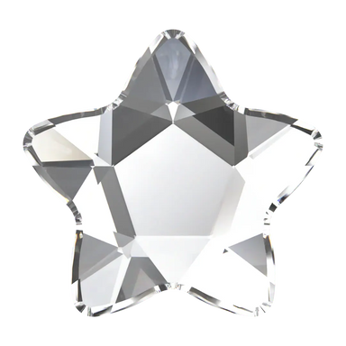 Swarovski Flat Back Crystals Non Hotfix Star Flower (2754) Crystal - Bluestreak Crystals