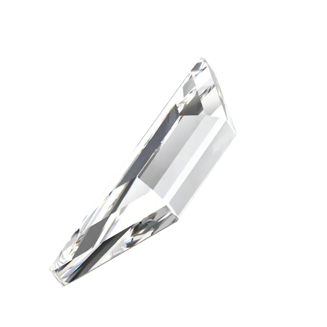 Swarovski Flat Back Crystals Non Hotfix Trapeze (2772) Crystal - Bluestreak Crystals