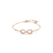 Swarovski Hyperbola Bangle Infinity White Rose Gold-Tone Plated - Bluestreak Crystals