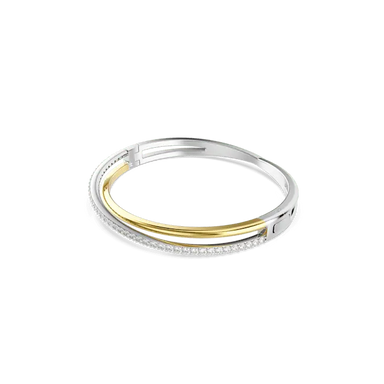 Swarovski Hyperbola Bangle White Mixed Metal Finish - Bluestreak Crystals