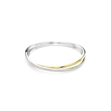 Swarovski Hyperbola Bangle White Mixed Metal Finish - Bluestreak Crystals