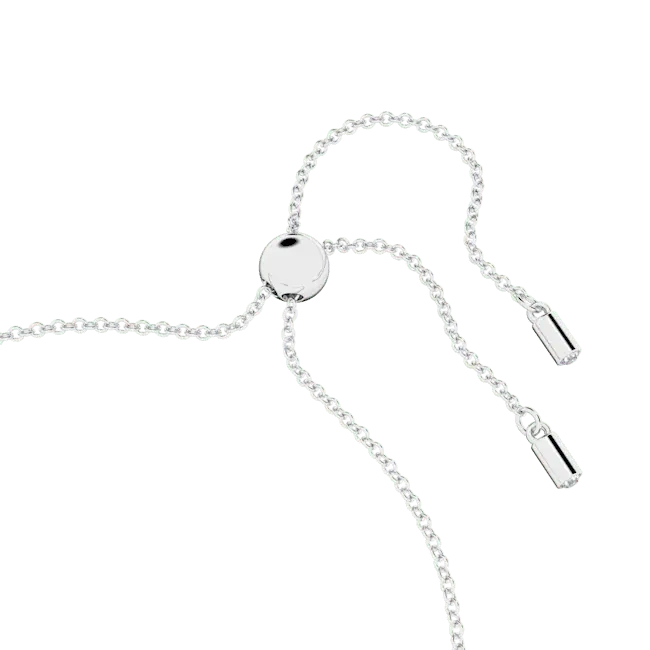 Swarovski Hyperbola Bracelet with Heart White Rhodium Plated - Bluestreak Crystals