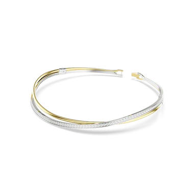 Swarovski Hyperbola Choker Round Cut White Mixed Metal Finish - Bluestreak Crystals