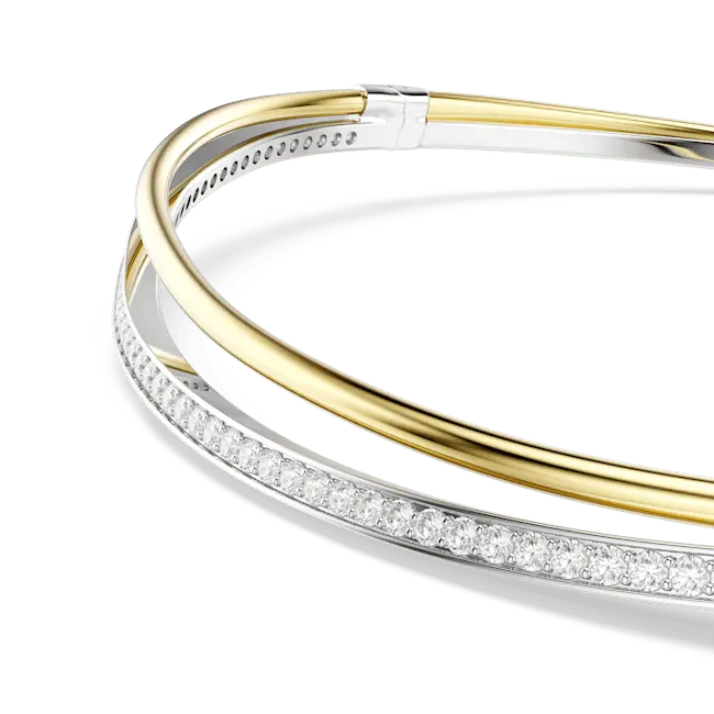 Swarovski Hyperbola Choker Round Cut White Mixed Metal Finish - Bluestreak Crystals