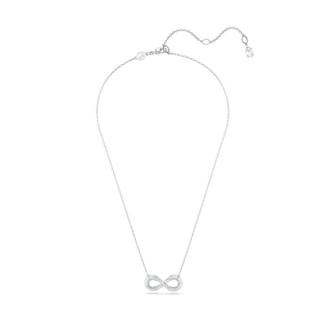 Swarovski Hyperbola Pendant Infinity White Rhodium Plated - Bluestreak Crystals