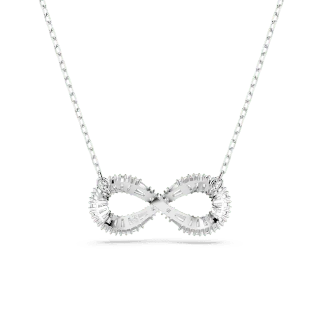 Swarovski Hyperbola Pendant Infinity White Rhodium Plated - Bluestreak Crystals
