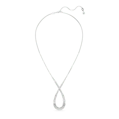 Swarovski Hyperbola Pendant Mixed Cuts Infinity White Rhodium Plated - Bluestreak Crystals
