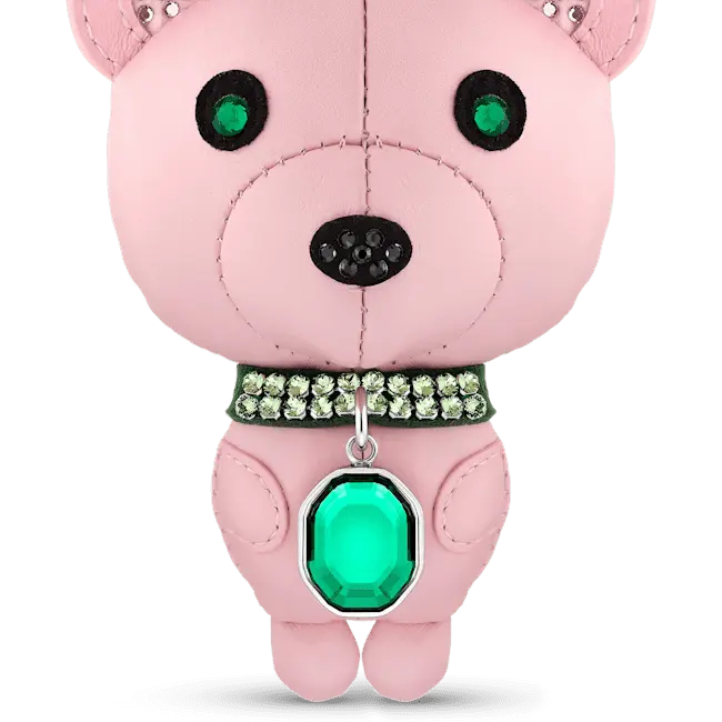 Swarovski Icons Key Ring Bear Multi Coloured Stainless Steel - Bluestreak Crystals