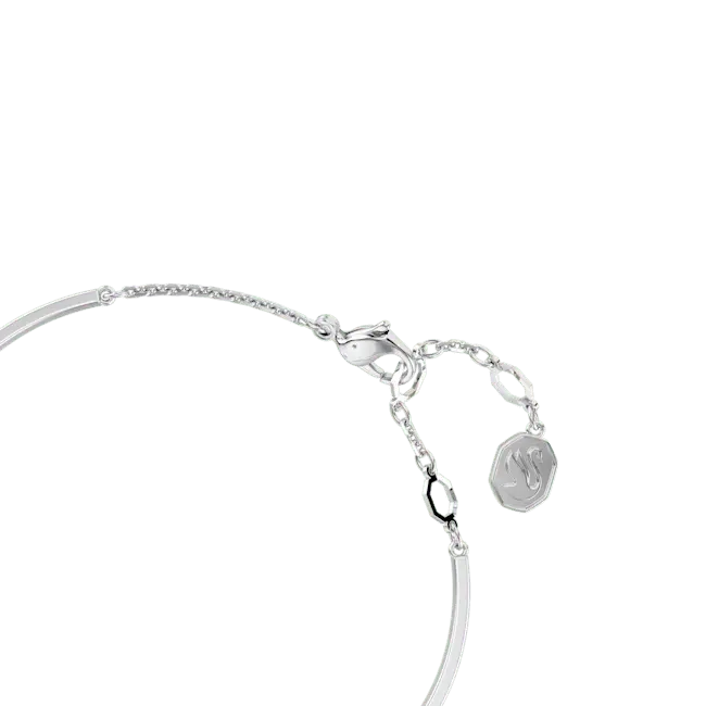 Swarovski Idyllia Bangle Heart White Rhodium Plated - Bluestreak Crystals