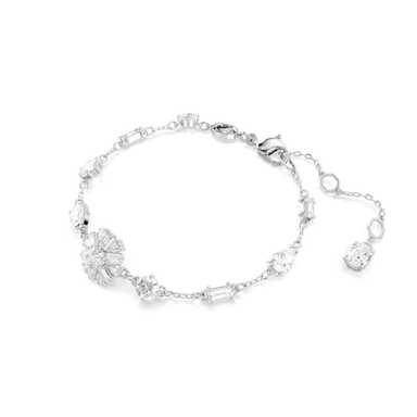 Swarovski Idyllia Bracelet Mixed Cuts Snowflake White Rhodium Plated - Bluestreak Crystals