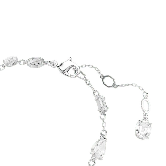 Swarovski Idyllia Bracelet Mixed Cuts Snowflake White Rhodium Plated - Bluestreak Crystals