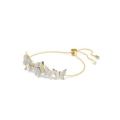 Swarovski Idyllia Lilia Adjustable Bracelet Butterfly White Gold-Tone Plated - Bluestreak Crystals