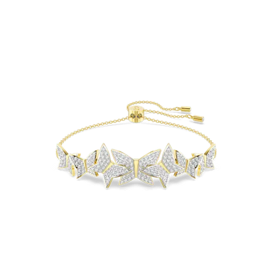 Swarovski Idyllia Lilia Adjustable Bracelet Butterfly White Gold-Tone Plated - Bluestreak Crystals