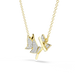 Swarovski Idyllia Lilia Necklace Butterfly White Gold-Tone Plated - Bluestreak Crystals