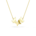 Swarovski Idyllia Lilia Necklace Butterfly White Gold-Tone Plated - Bluestreak Crystals