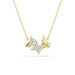 Swarovski Idyllia Lilia Necklace Butterfly White Gold-Tone Plated - Bluestreak Crystals