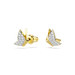 Swarovski Idyllia Lilia Stud Earrings Butterfly White Gold-Tone Plated - Bluestreak Crystals
