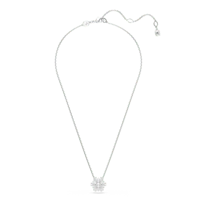 Swarovski Idyllia Pendant Mixed Cuts Snowflake White Rhodium Plated - Bluestreak Crystals
