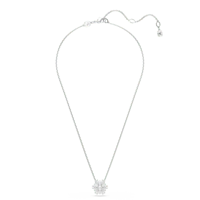 Swarovski Idyllia Pendant Mixed Cuts Snowflake White Rhodium Plated - Bluestreak Crystals